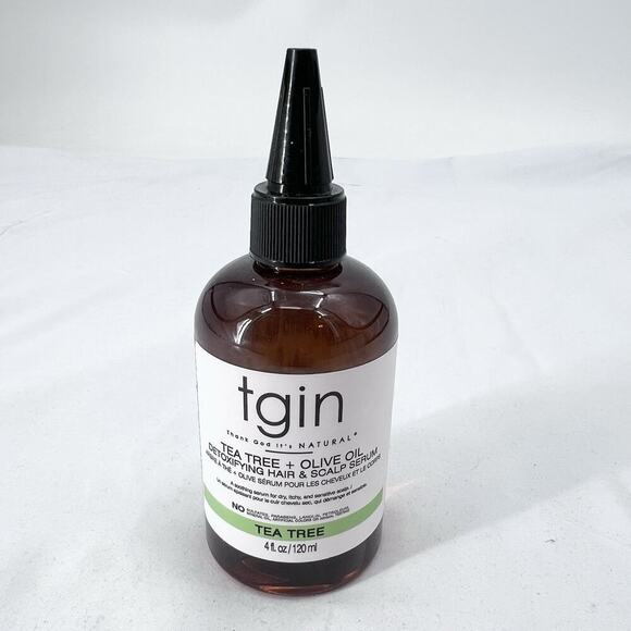 tgin Tea Tree + Olive Oil Detoxifying Dry Itchy Hair And Sensitive Scalp Serum - Picture 1 of 3